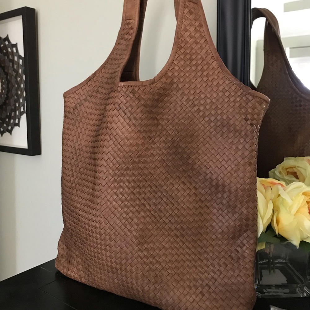 Platania Woven Leather Bag